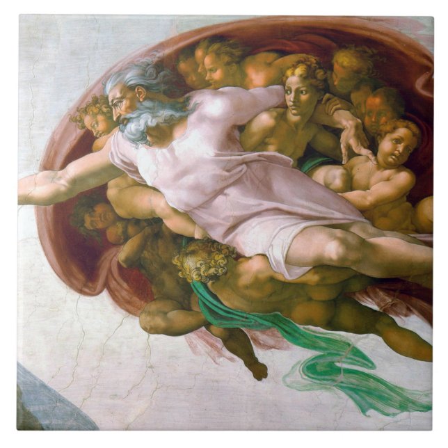 A Criação de Adão (detalhes), Michelangelo (Frente)
