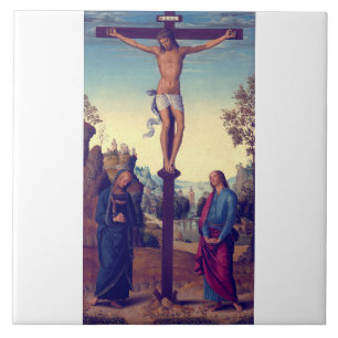 A Crucificação com a Virgem por Pietro Perugino