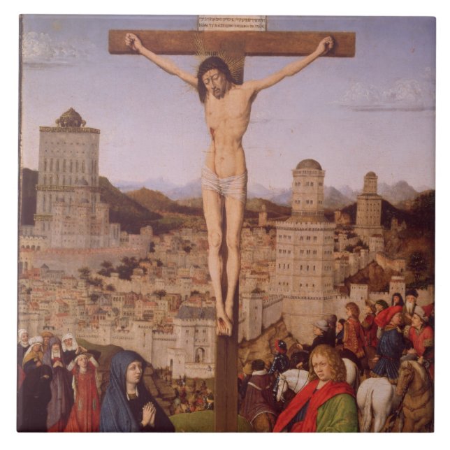 A crucificação (óleo no painel) (Frente)