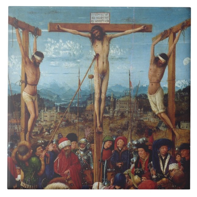 A Crucificação por Van Eyck (Frente)