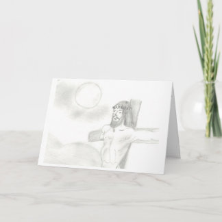 "A crucificação", um cartão de Páscoa