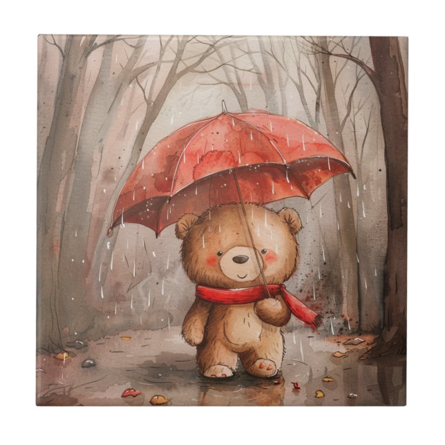 A Cute Teddy Bear in The Rain (Frente)