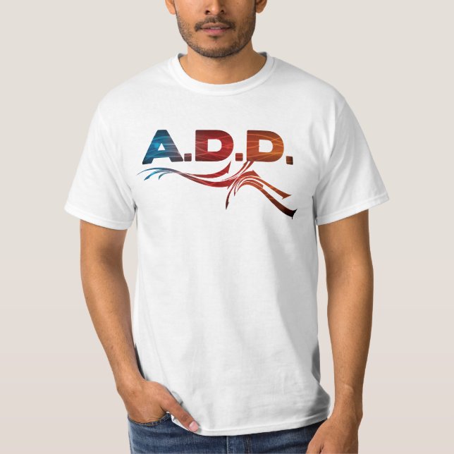 A.D.D. Grupo de rock - camisa do fã (Frente)