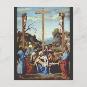 A Deposição de Jesus Cristo Arte de Ícone Sagrado