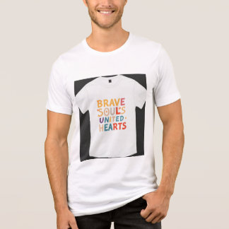A design da camiseta apresenta a frase "Alma Brava