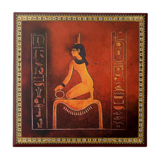 A Deusa Egípcia Antiga Isis Azulejo Cerâmico