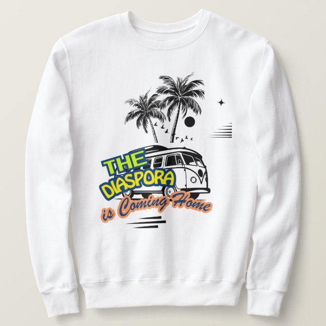 A Diáspora Está Voltando Para Casa | Camiseta Bási (Frente do Design)