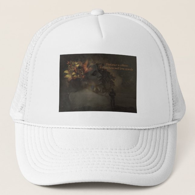 A distância é um teste para o boné de beisebol do (Frente)