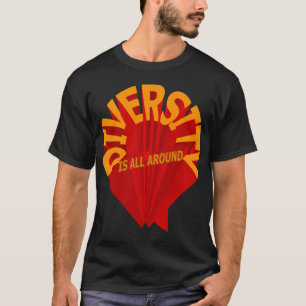 A Diversidade Está Em Torno Da Camisa T