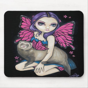 A "doninha com borboleta voa" Mousepad