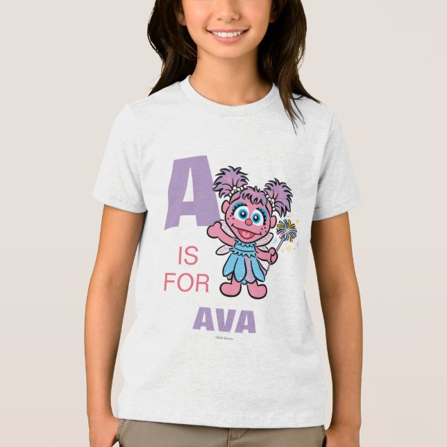 A é para Abby Cadabby Personalizado (Frente)