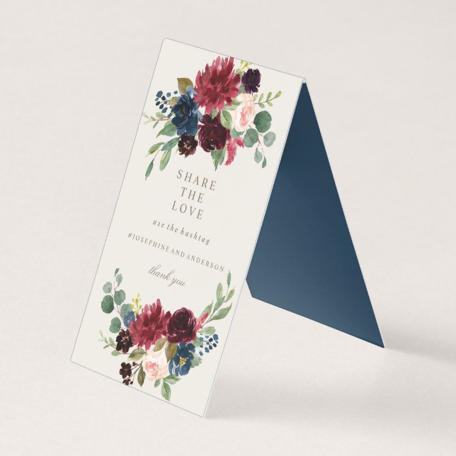 A Elegância do Inverno Compartilha o Sinal de Mesa (Frente)