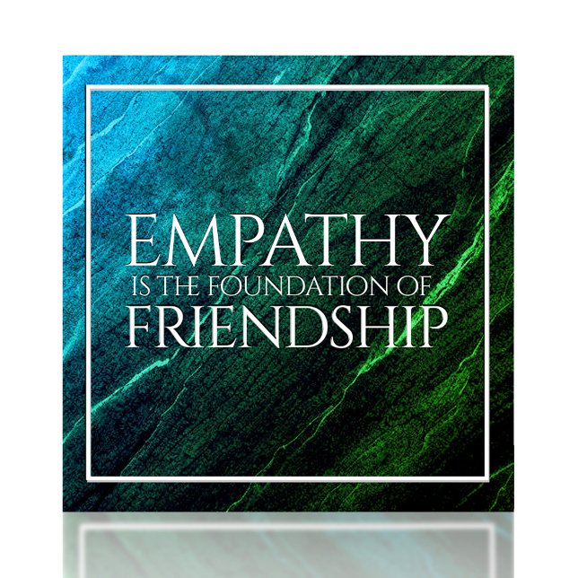 A empatia é a Fundação da Amizade (Empathy is the Foundation of Friendship Ceramic Tile Cover Photo)