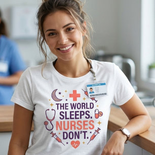 A Enfermeira do Mundo Dorme Não Camisa de Enfermei