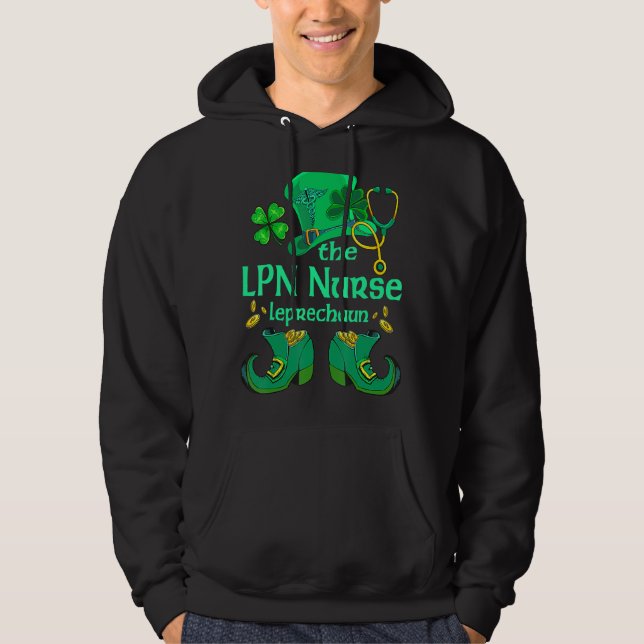 A Enfermeira Lpn Leprechaun Camisetas Sham (Frente)