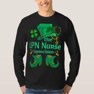 A Enfermeira Lpn Leprechaun Camisetas Sham