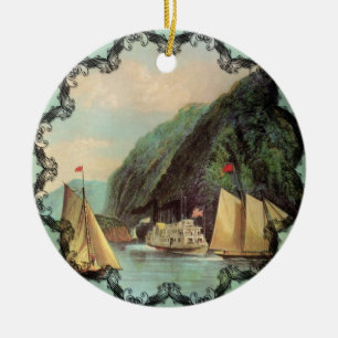 A entrada ao ornamento do vintage das montanhas