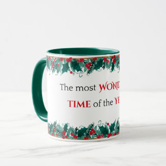 A época mais maravilhosa da caneca de Natal do ano