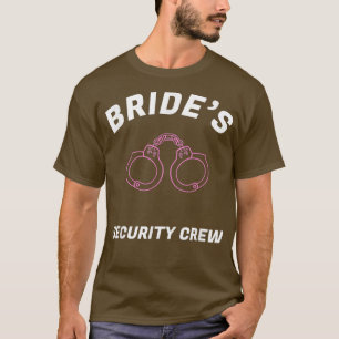 A equipe de segurança da Funny Brides camisa da Br