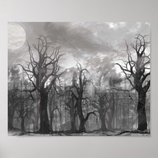 A ESCURIDÃO DA POSTER DE FLORESTA
