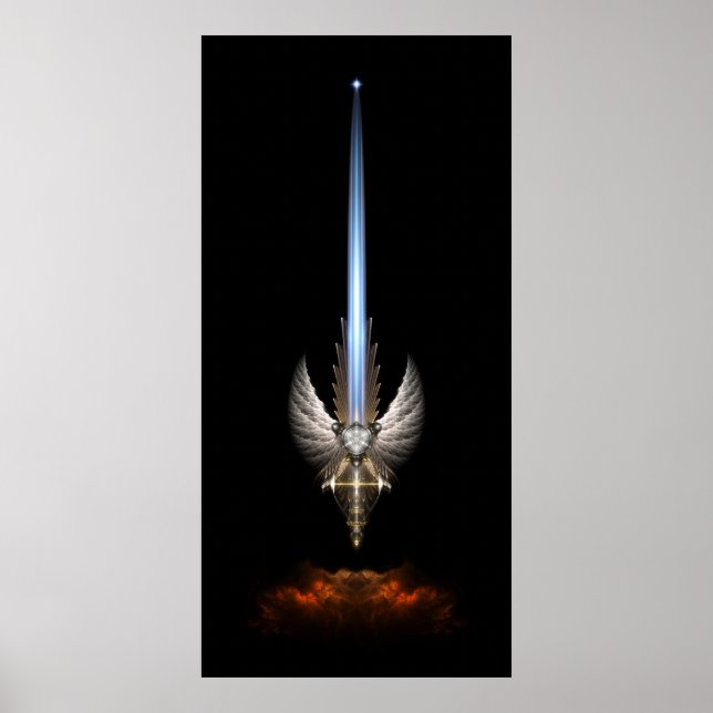 A Espada Anjo Do Arkledious Sp Black Poster (Frente)