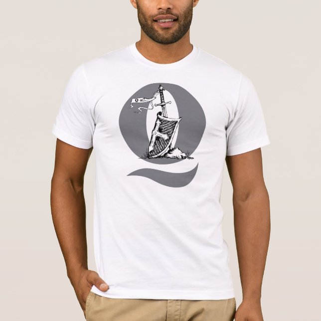 A espada, & camisa da bandeira do vôo do protetor (Frente)