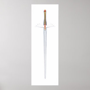 A espada do poster do espírito (12 x 36)