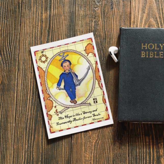 A esperança é um cartão postal inspiracional âncor (Criador carregado)