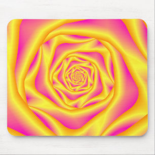 A espiral   de Mousepad aumentou no amarelo e no
