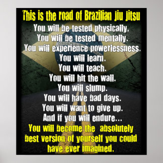 "A estrada do Jiu Jitsu" Poster