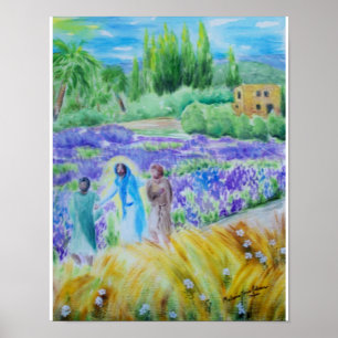 A estrada para a Poster acrílica de Emaús