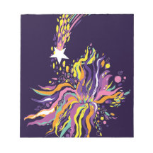 A estrela. bloco de notas