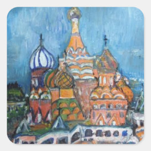 A etiqueta da manjericão do St. de Rússia da