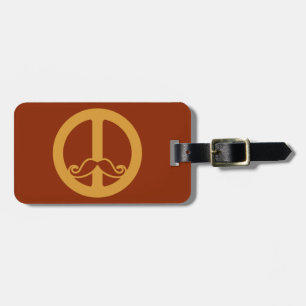 A etiqueta de bagagem personalizada do Peace Stach
