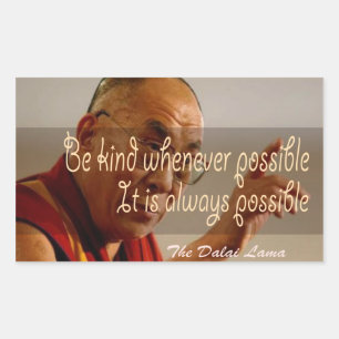 A etiqueta de Dalai Lama