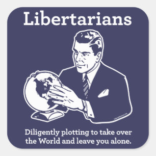 A etiqueta do lote do libertário