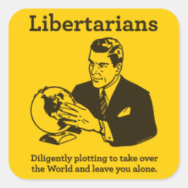 A etiqueta do lote do libertário