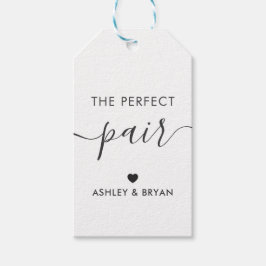 A etiqueta perfeita do par, a etiqueta do presente