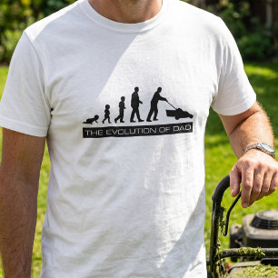 A evolução do pai - umas camisetas engraçadas p