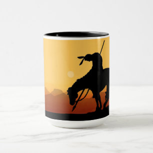 A extremidade da caneca de café da fuga