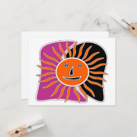 A face do sol sorridente