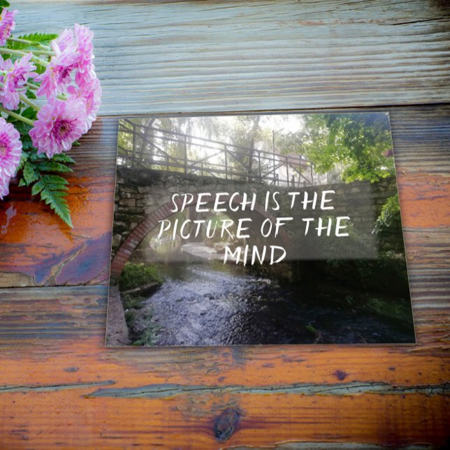 A fala é a imagem do provérbio da mente poster (Criador carregado)