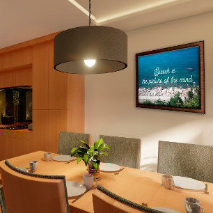 A fala é a imagem do provérbio da mente poster