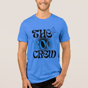 A Família Boo Crew Blue Halloween Correspondendo T
