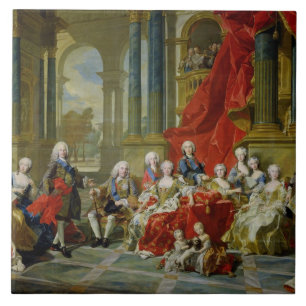 A família de Philip V, 1743 (óleo em canvas)