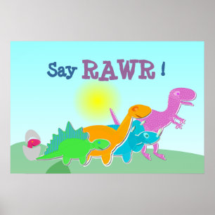 A Família Dinossauro Diz Rawr! Pôster