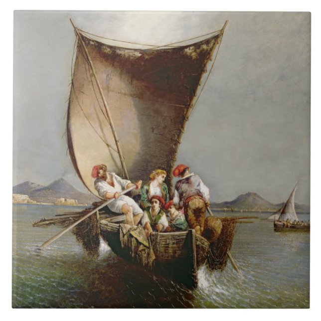 A família do pescador (óleo em canvas) (Frente)