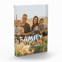 A Família É Para Sempre Um Bloco De Fotografias De