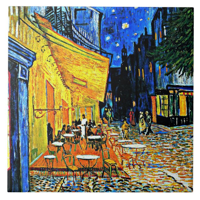 A famosa pintura Van Gogh, Cafe Terrace, (Frente)