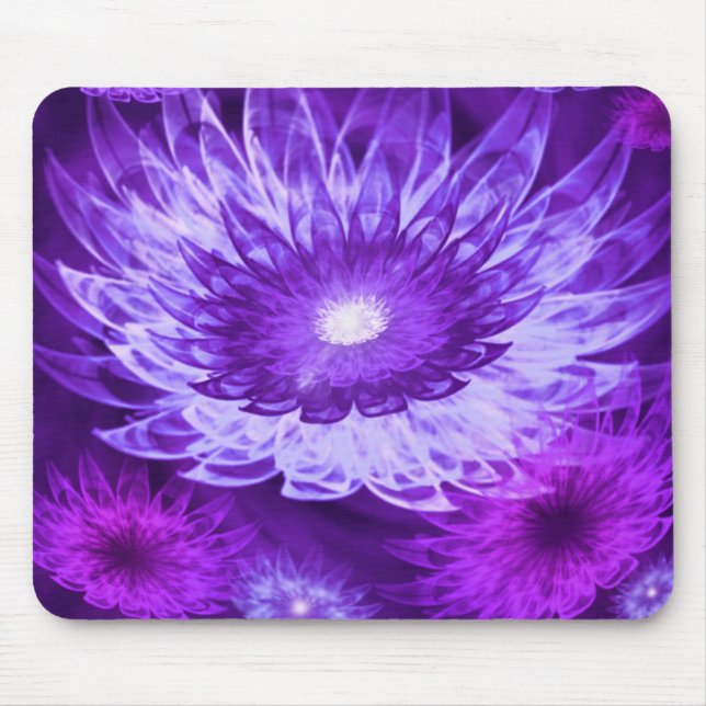 A fantasia de Mousepad floresce o roxo (Frente)
